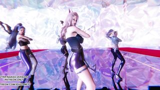 [MMD] K/DA - More Hot Kpop Dance Ahri Akali Kaisa Evelynn Seraphine League of Legends 4K 60FPS