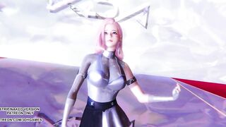 [MMD] K/DA - More Hot Kpop Dance Ahri Akali Kaisa Evelynn Seraphine League of Legends 4K 60FPS