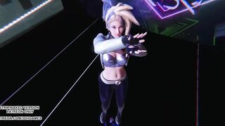 [MMD] K/DA - More Hot Kpop Dance Ahri Akali Kaisa Evelynn Seraphine League of Legends 4K 60FPS