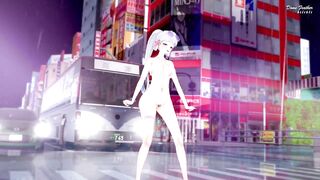 0477 - 【R-18 MMD】Genshin Impact Ayaka 神里绫华 AOA-excuse me