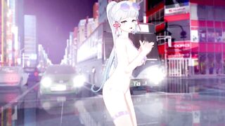0477 - 【R-18 MMD】Genshin Impact Ayaka 神里绫华 AOA-excuse me