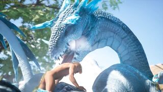 Guy dicked down a Huge Dragon