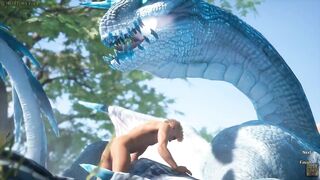 Guy dicked down a Huge Dragon