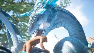 Guy dicked down a Huge Dragon