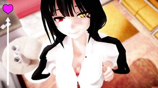 kurumi tokisaki sloppy titty fuck POV - 3D