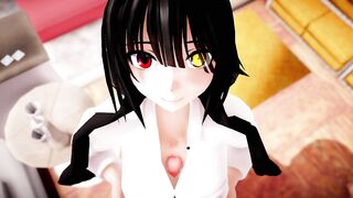 kurumi tokisaki sloppy titty fuck POV - 3D