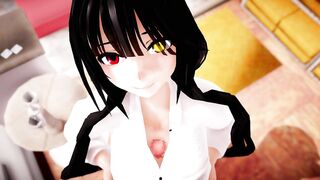 kurumi tokisaki sloppy titty fuck POV - 3D