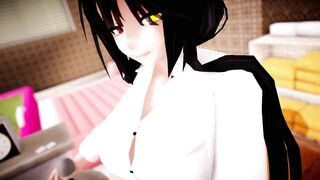 kurumi tokisaki sloppy titty fuck POV - 3D