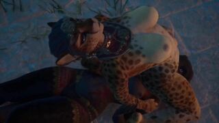 Dragon Lord Licks out a CatGirl Slut~