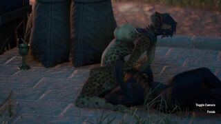Dragon Lord Licks out a CatGirl Slut~