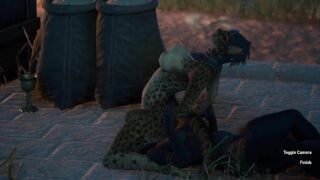 Dragon Lord Licks out a CatGirl Slut~