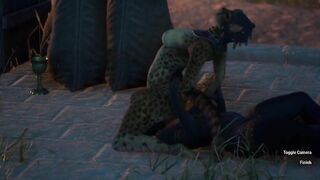 Dragon Lord Licks out a CatGirl Slut~