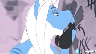 Furry deepthroat