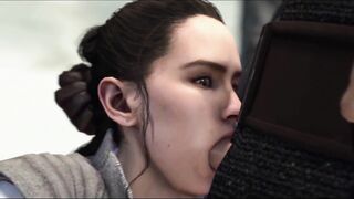 Rey Sucking and Fucking - Star Wars