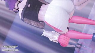 MMD G Reyish - KKILI KKILI Sexy Kpop Hot Dance Ahri Kaisa Seraphine KDA League of Legends
