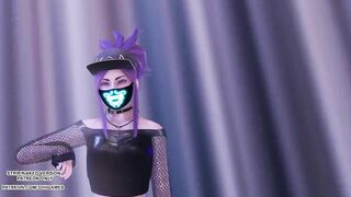 MMD G Reyish - KKILI KKILI Sexy Kpop Hot Dance Ahri Kaisa Seraphine KDA League of Legends