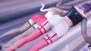 MMD G Reyish - KKILI KKILI Sexy Kpop Hot Dance Ahri Kaisa Seraphine KDA League of Legends