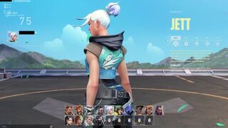 Jett - Valorant ryona - English/ Korean 한국어 /Japanese 日本語