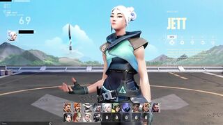 Jett - Valorant ryona - English/ Korean 한국어 /Japanese 日本語