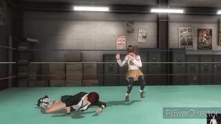 doa5 mila vs hitomi fight ryona