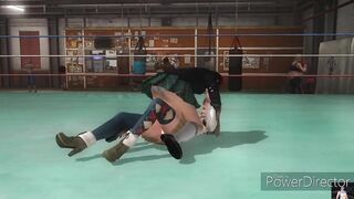 doa5 mila vs hitomi fight ryona