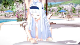 GOING DEEP INSIDE ANGEL SORANO ASS, SHE LOVES IT HENTAI FAIRY TAIL