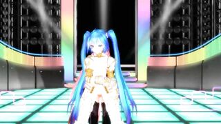 【SEX-MMD】KissKiss Miku x Futanari Luka sexdance【R-18】