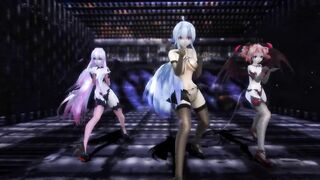 【MMD】Haku & Luka & Teto - Follow the leader【R-18】