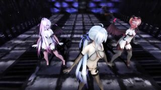 【MMD】Haku & Luka & Teto - Follow the leader【R-18】