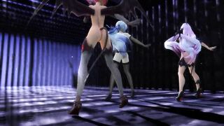 【MMD】Haku & Luka & Teto - Follow the leader【R-18】