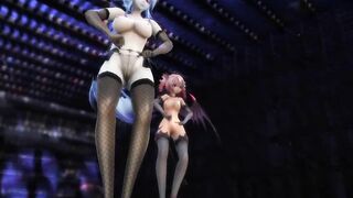 【MMD】Haku & Luka & Teto - Follow the leader【R-18】