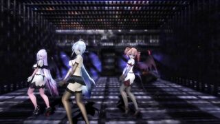 【MMD】Haku & Luka & Teto - Follow the leader【R-18】