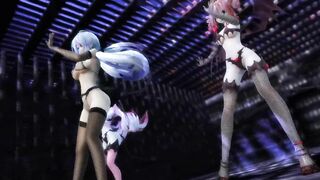 【MMD】Haku & Luka & Teto - Follow the leader【R-18】