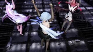 【MMD】Haku & Luka & Teto - Follow the leader【R-18】