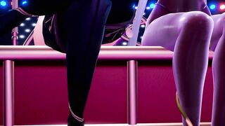 0009 -【R18-MMD】Genshin Impact's nightclub fuck 原神俱乐部
