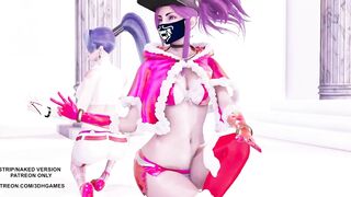 [MMD] All I Want for Christmas Is You Ahri Akali Kaisa Sexy Dance League of Legends KDA