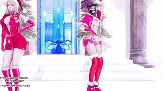 [MMD] All I Want for Christmas Is You Ahri Akali Kaisa Sexy Dance League of Legends KDA
