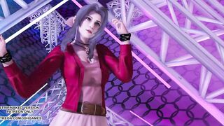 [MMD] T ara - NumberNine Aerith Tifa Lockhart Purple Dress Final Fantasy 7 Remake Hot Kpop Dance