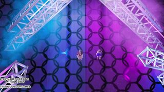 [MMD] T ara - NumberNine Aerith Tifa Lockhart Purple Dress Final Fantasy 7 Remake Hot Kpop Dance