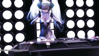 [MMD] BaseDownLow Sona DJ Sexy Striptease 4K 60FPS League of Legends