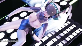 [MMD] BaseDownLow Sona DJ Sexy Striptease 4K 60FPS League of Legends