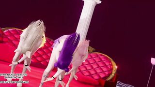 [MMD] MajorLazer - Sua Cara Ahri Kaisa Seraphine KDA Sexy Hot Dance League of legends Hentai