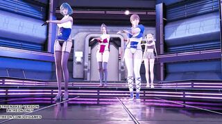 [MMD] Glide Marie Rose Mai Shiranui Tamaki Kasumi DOA Sexy Hot Erotic Dance 4K 60FPS