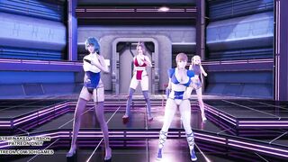 [MMD] Glide Marie Rose Mai Shiranui Tamaki Kasumi DOA Sexy Hot Erotic Dance 4K 60FPS