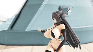MMD KanColle Addiction Big Seven Nagato commander cum swallow 3d hentai