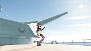MMD KanColle Addiction Big Seven Nagato commander cum swallow 3d hentai