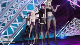 [MMD] ITZY - LOCO Ahri Akali Kaisa Evelynn Seraphine Kda Sexy Kpop Dance 4K 60FPS League of Legends