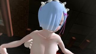 3D Hentai Rem bondage doggy