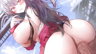 0063 -【R18-2D】Azur Lane 碧蓝航线 Taihō 大凤 Sex animation #2