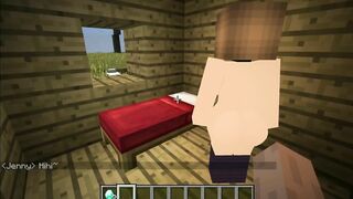 Having Sex with Minecraft Jenny and getting caught